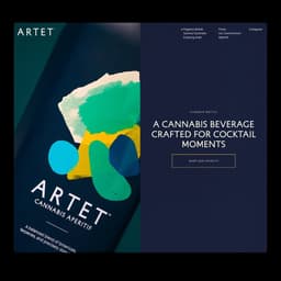 Web Design For A Cannabis Infused Aperitif Brand cover image