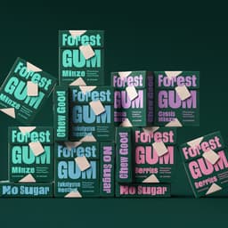 Visual Identity And Packaging Design For A Sustainable Chewing Gum Brand cover image