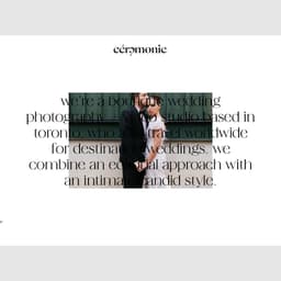 Rebranding For A Wedding Photography And Video Studio  cover image