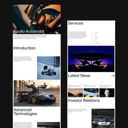 A Modern Website For An Automotive Engineering Company cover image
