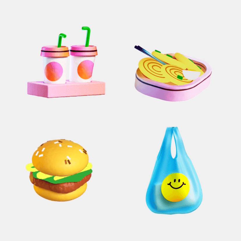 Motion design exploration for the food delivery industry