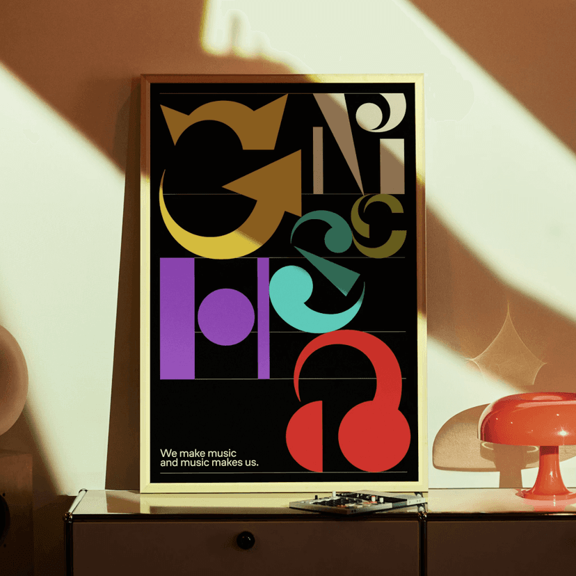 Brand identity development for a music technology leader