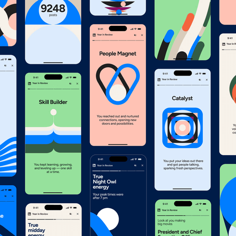 An interactive, data-driven Year in Review experience for LinkedIn